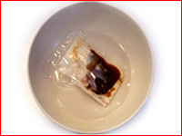 (2)油を袋のまま温めます!!